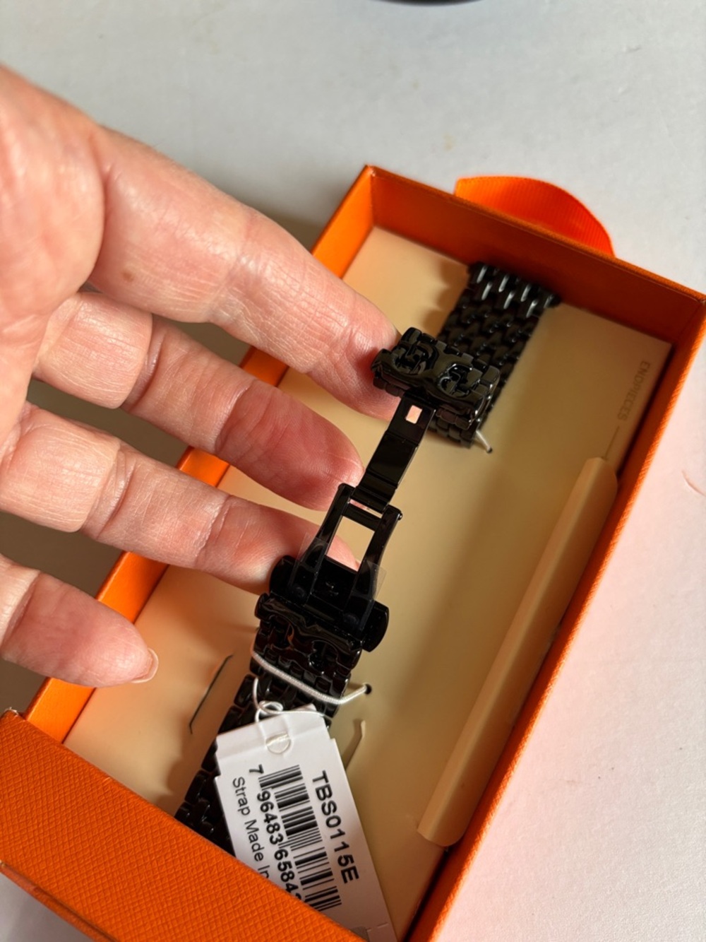 Tory Burch The Eleanor Black 18mm Apple Watch® Bracelet Watchband - Picture 12 of 13